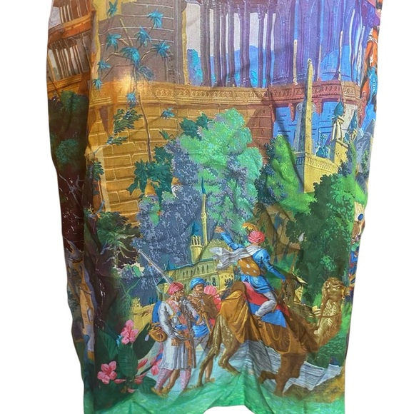 Ruby Yaya Womens Knee Length India Print V-Neck Dress - Picture 4 of 7